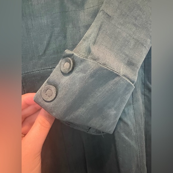 Vintage 1920s olive green dress with incredible detailing - Picture 3 of 3